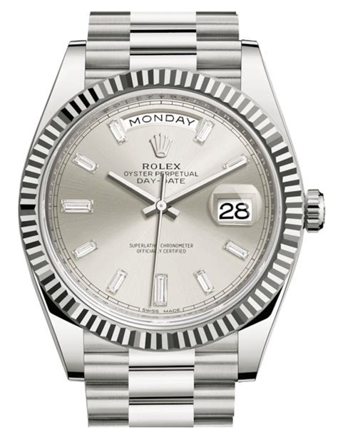 rolex day date replicas silverdial|rolex day date price list.